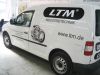 Fahrzeugbeschriftung f�r die Firma LTM in M�nchen. Beschriftung wurde in Folien- und Digitaldrucktechnik angefertigt.