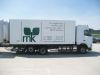 Fahrzeugbeschriftung f�r die Firma MK. Die Beschriftung wurde in Folientechnik angefertigt.
