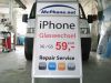 Klappschid f�r iPhone in M�nchen mit Digitaldruck beklebt von 089 Werbung in Dachau